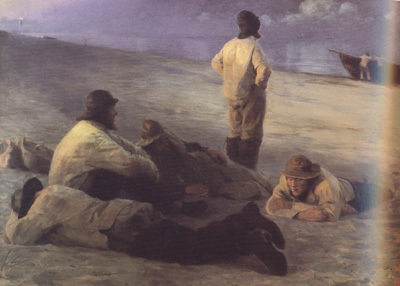 Peder Severin Kroyer Fishermen on the Skagen Beach (nn02)